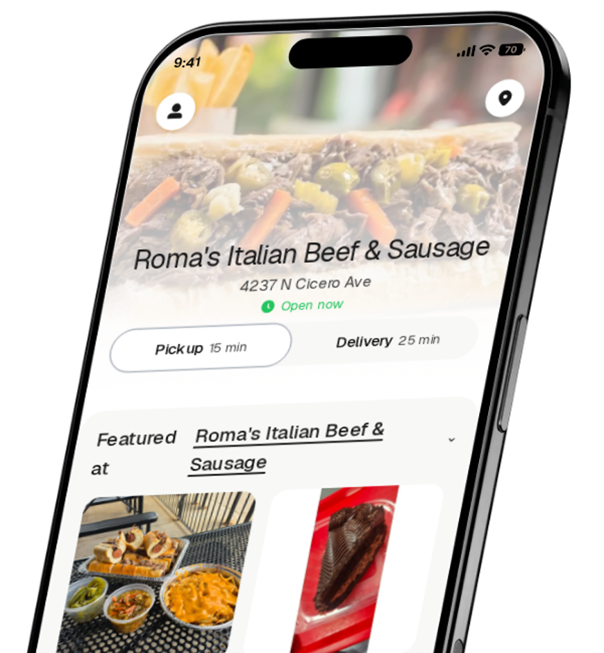 Roma's Italian Beef & Sausage app preview