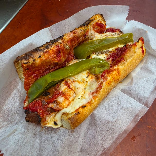 #13 Italian Sausage Sandwich Meal.
