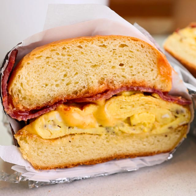 Bacon Egg and Cheese Sandwich.