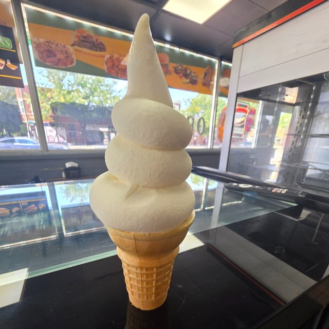 Homemade Soft Serve Ice Cream.